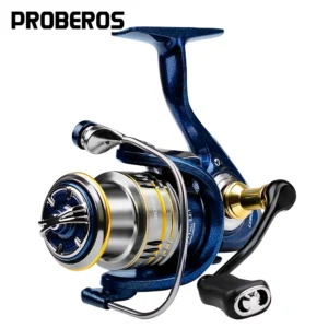 Proberos Metal Spinning Reel Ratio 5.2:1, fishing outdoor, fishing gear
